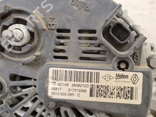 Alternator RENAULT KANGOO Express (FW0/1_) 1.5 dCi 110 (FW06, FW12) | BP38671597M7 - Image 2