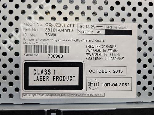 Radio SUZUKI CELERIO (LF) 1.0 (AVK310) | BP37848796E6 - Image 6