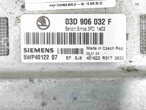 Engine control unit (ECU) SKODA FABIA I (6Y2) 1.2 | BP37861121M57 - Image 4