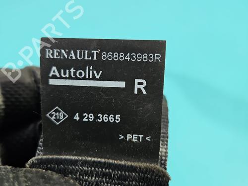 Front right seatbelt RENAULT CAPTUR I (J5_, H5_) 0.9 TCe 90 | BP37853456I25 - Image 5