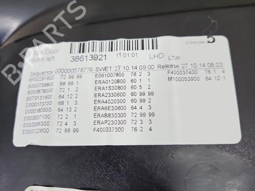 Front left panel BMW X3 (F25) xDrive 28 i | BP37858738C58 - Image 6