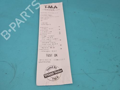 Alternator TOYOTA AYGO (_B4_) 1.0 (KGB40) | BP39949349M7 - Image 7