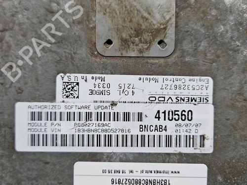 Engine control unit (ECU) DODGE CALIBER 1.8 | BP37818380M57 - Image 5