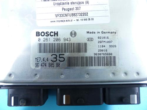 Engine control unit (ECU) PEUGEOT 307 SW (3H) | BP37807695M57 - Image 6