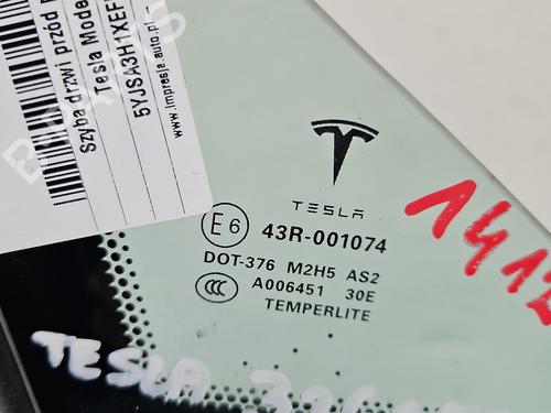 Dør rude højre foran TESLA MODEL S (5YJS) P85 | BP38123358C19 - Image 4