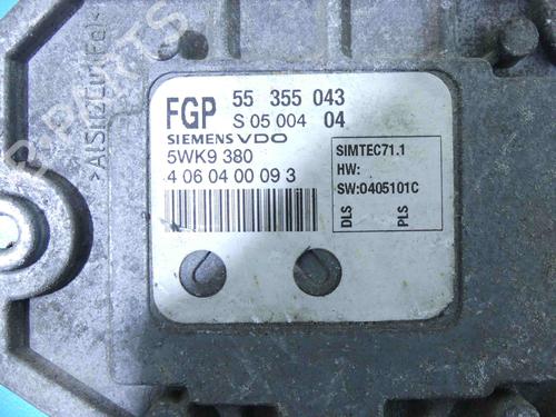 Engine control unit (ECU) OPEL MERIVA A MPV (X03) 1.8 (E75) | BP37893417M57 - Image 4