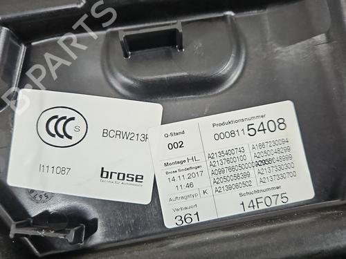 Rear left window mechanism MERCEDES-BENZ E-CLASS (W213) E 220 d 4-matic (213.005) | BP37833650C24 - Image 2