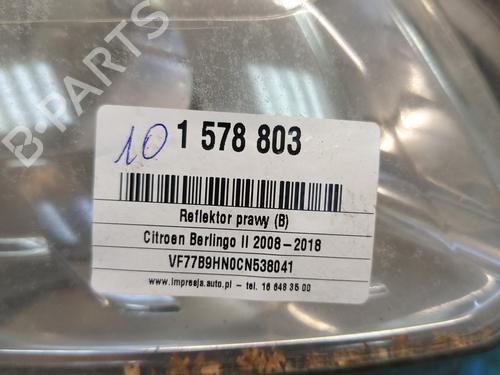 Right headlight CITROËN BERLINGO Box Body/MPV (B9) 1.6 HDi / BlueHDi 75 | BP37844209C29 - Image 10