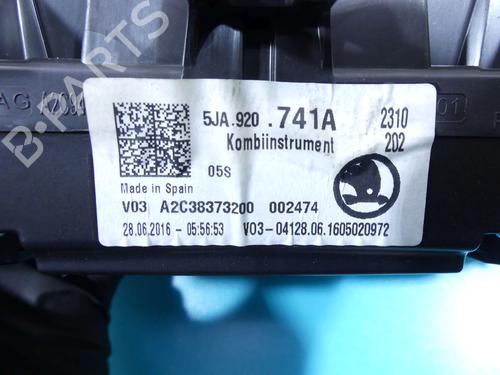 Instrument cluster SKODA RAPID Spaceback (NH1) 1.4 TDI | BP37808115C47 - Image 3