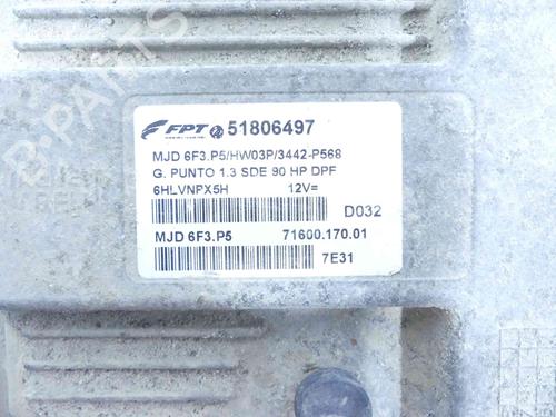 Engine control unit (ECU) FIAT GRANDE PUNTO (199_) 1.3 D Multijet (199.AXD11, 199.AXD1A, 199.AXD1B,... | BP37803848M57 - Image 3