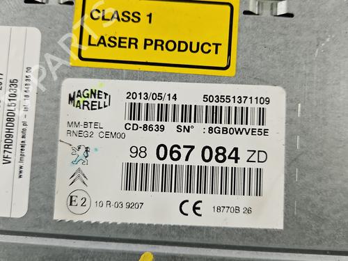 Radio CITROËN C5 III (RD_) 1.6 HDi 115 (RD9HRA, RD9HLA, RD9HL0) | BP37825878E6  - Image 6