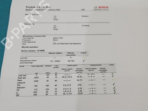 Injector PORSCHE CAYENNE (92A) 3.0 Diesel | BP39615015M100 - Image 3