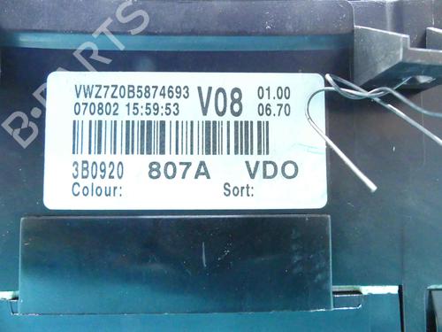 Instrument cluster VW PASSAT B5.5 (3B3) 4.0 W8 4motion | BP37806998C47 - Image 2
