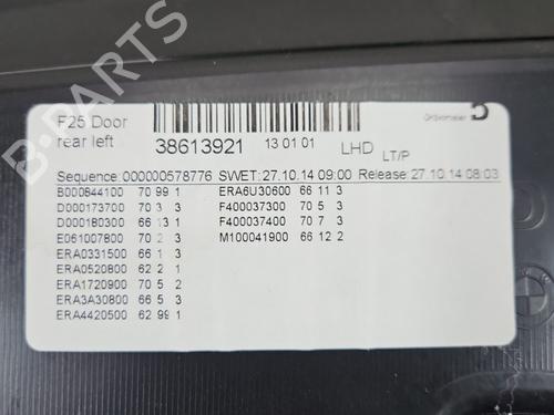 Rear left panel BMW X3 (F25) xDrive 28 i | BP39554332C60 - Image 4