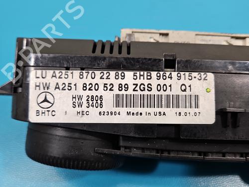 Climate control MERCEDES-BENZ M-CLASS (W164) ML 320 CDI 4-matic (164.122) | BP37823289I5 - Image 7