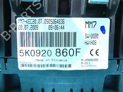 Instrument cluster VW GOLF VI (5K1) 2.0 TDI | BP37809971C47 - Image 2