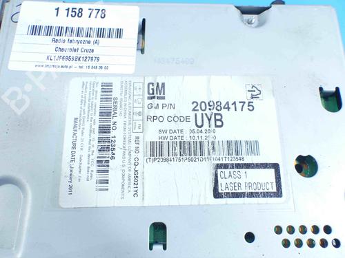 Radio CHEVROLET CRUZE (J300) 1.8 | BP37880448E6 - Image 8
