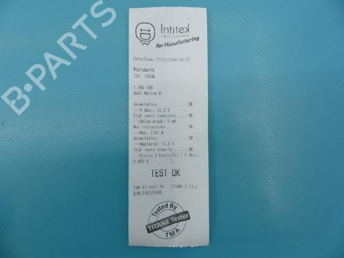 Starter OPEL MERIVA B MPV (S10) 1.4 (75) | BP37895064M8 - Image 6