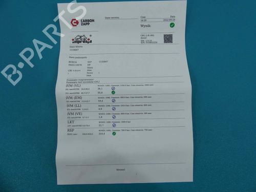 Used Injector Injector CITROËN XSARA PICASSO (N68) 2.0 HDi (90 hp) 37803658 37803658