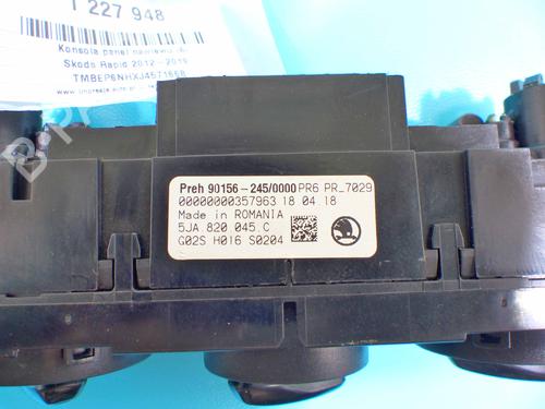 Climate control SKODA RAPID Spaceback (NH1) 1.0 TSI | BP37884373I5 - Image 4