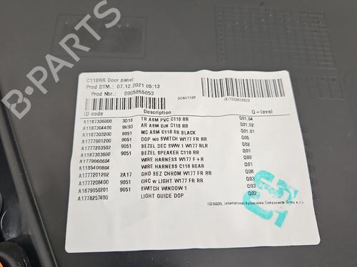 Rear right panel MERCEDES-BENZ CLA (C118) | BP38149227C61 - Image 5