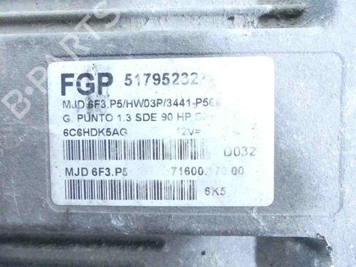 Engine control unit (ECU) FIAT GRANDE PUNTO (199_) 1.3 D Multijet (199.AXD11, 199.AXD1A, 199.AXD1B,... | BP37803555M57 - Image 3