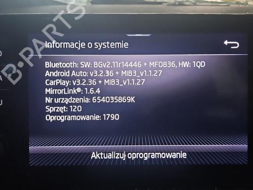 Radio SKODA SCALA (NW1) 1.5 TSI | BP37832515E6 - Image 2