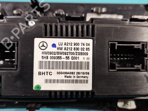 Climate control MERCEDES-BENZ E-CLASS (W212) E 350 CDI (212.025) | BP38116437I5 - Image 4