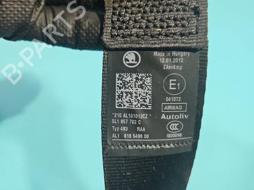Front right seatbelt SKODA YETI (5L) 2.0 TDI 4x4 | BP37843319I25 - Image 3