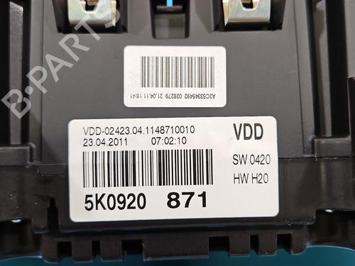 Instrument cluster VW GOLF VI (5K1) 2.0 TDI | BP37851087C47 - Image 6