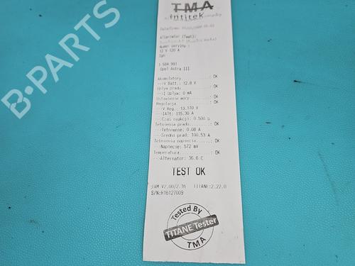 Alternator OPEL ASTRA H GTC (A04) 1.8 (L08) | BP37847733M7 - Image 14