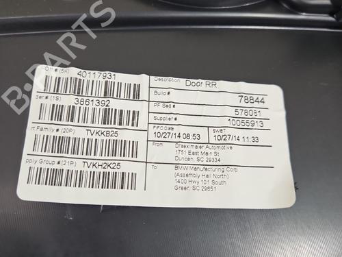 Rear right panel BMW X3 (F25) xDrive 28 i | BP38593085C61 - Image 6