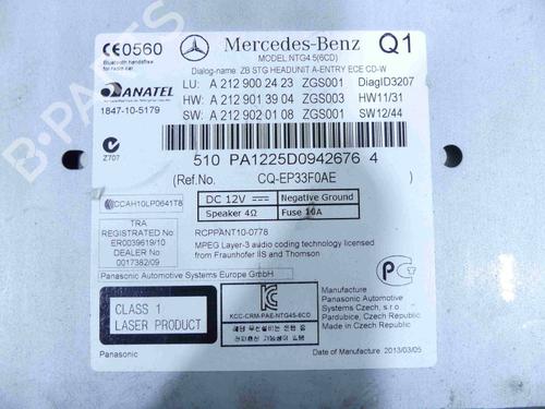 Radio MERCEDES-BENZ E-CLASS (W212) E 200 CDI / BlueTEC (212.005, 212.006) | BP37807028E6 - Image 5
