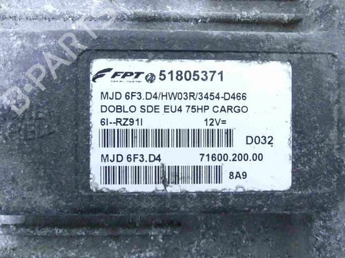 Engine control unit (ECU) FIAT DOBLO Box Body/MPV (223_) 1.3 D Multijet | BP37891221M57 - Image 2