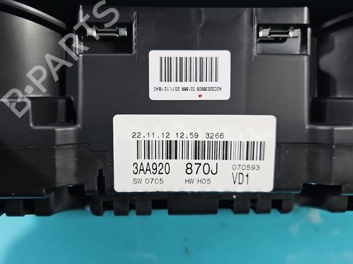 Instrument cluster VW CC B7 (358) 2.0 TDI | BP38129206C47 - Image 7