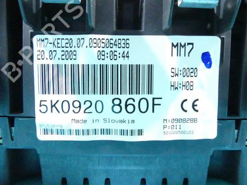 Instrument cluster VW GOLF VI (5K1) 2.0 TDI | BP37809971C47 - Image 2