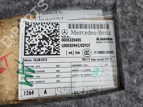 Rear left panel MERCEDES-BENZ CLA Coupe (C117) CLA 180 CDI / d (117.312) | BP37855466C60 - Image 5