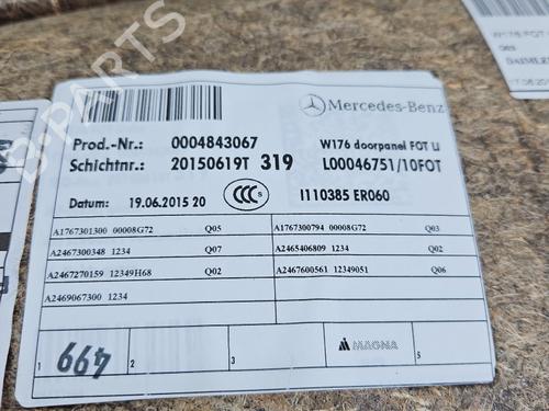 Rear left panel MERCEDES-BENZ A-CLASS (W176) A 180 CDI / d (176.012) | BP38146752C60 - Image 5