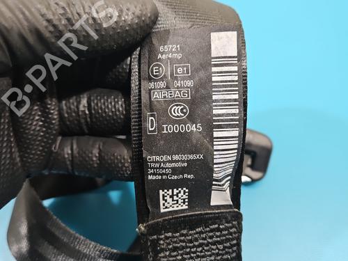 Front right seatbelt CITROËN C3 II (SC_) 1.2 VTi 82 | BP38149533I25 - Image 8