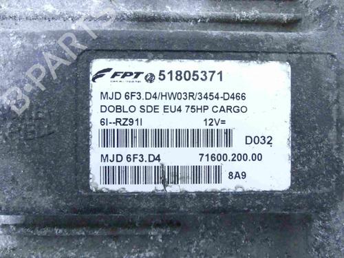 Engine control unit (ECU) FIAT DOBLO Box Body/MPV (223_) 1.3 D Multijet | BP37891221M57 - Image 2