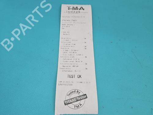 Alternator MAZDA 5 (CR) 2.0 (CREW, CR19) | BP37856533M7 - Image 7