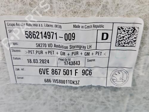 Interiør tag SKODA FABIA IV (PJ3)  | BP37857606I12  - Image 11