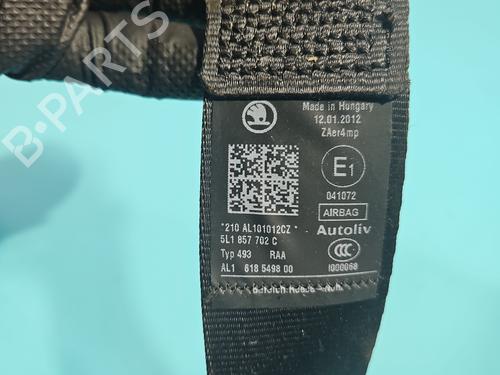 Front right seatbelt SKODA YETI (5L) 2.0 TDI 4x4 | BP37843319I25 - Image 3