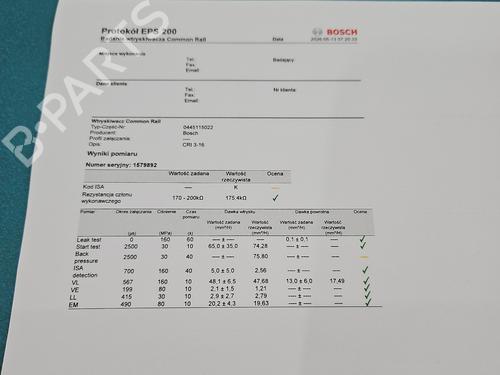 Injector RENAULT ESPACE IV (JK0/1_) 2.0 dCi (JK01, JK02, JK1J, JK1K, JK1H) | BP37844936M100 - Image 3