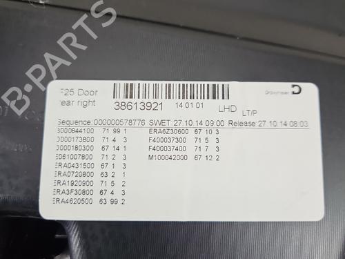 Rear right panel BMW X3 (F25) xDrive 28 i | BP38593085C61 - Image 4