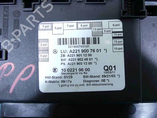 Electronic module MERCEDES-BENZ S-CLASS (W221, V221) S 250 CDI (221.003, 221.103) | BP37891711M83 - Image 7