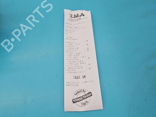 Alternator RENAULT KANGOO (KC0/1_) 1.2 (KC0A, KC0K, KC0F, KC01) | BP38123424M7 - Image 8