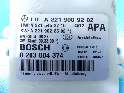 Electronic module MERCEDES-BENZ S-CLASS (W221, V221) S 250 CDI (221.003, 221.103) | BP37891708M83 - Image 8