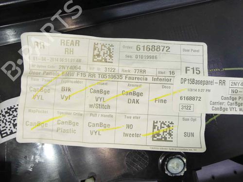 Rear right panel BMW X5 (F15, F85) xDrive 40 d | BP37886704C61  - Image 12