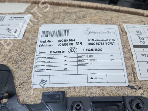 Rear right panel MERCEDES-BENZ A-CLASS (W176) A 180 CDI / d (176.012) | BP38146753C61  - Image 5